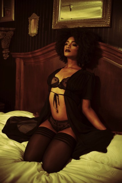 Cora of the lingerie addict, photographed by madeineighty