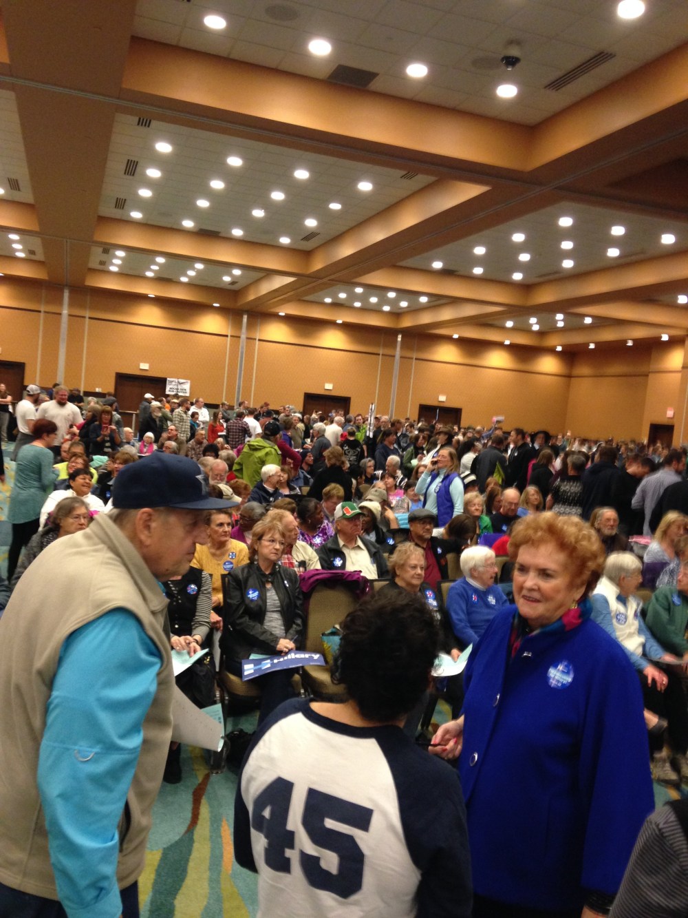 Just to give everyone an idea of how packed the caucus was. It was loud and fun and electric and it was great to see this many Democrats be passionately involved in such a Red State.