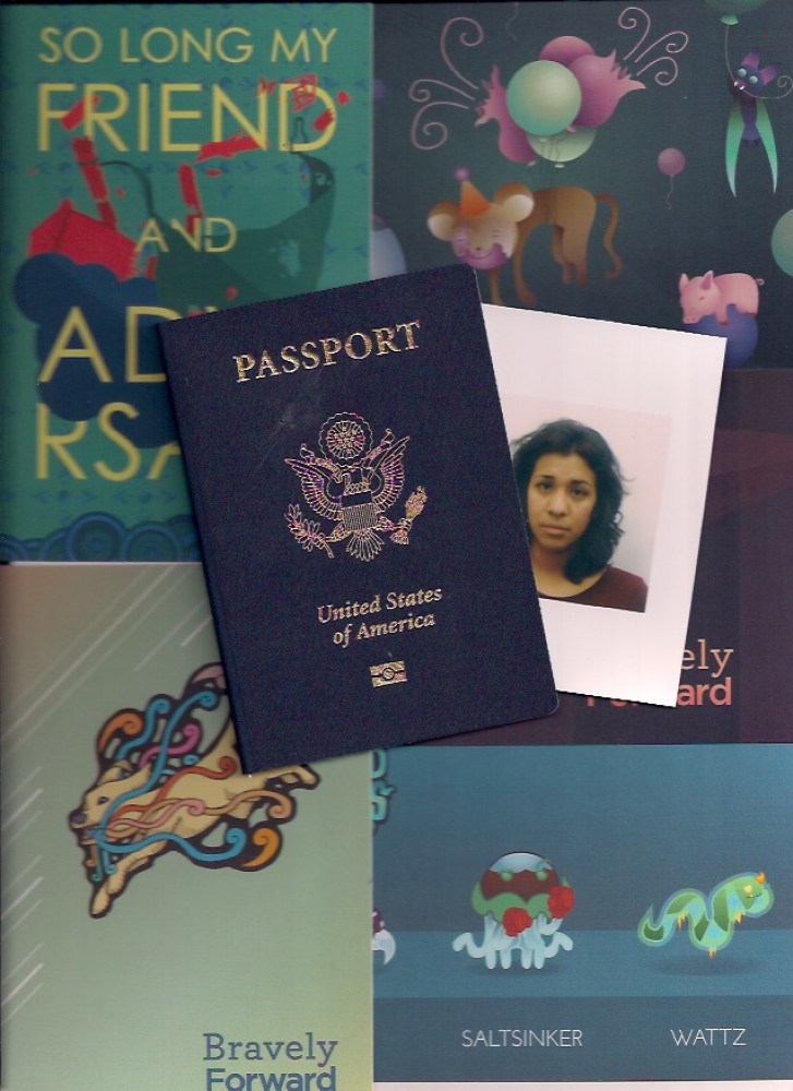  I went to Taylor Dantanavantanawong's portfolio show and fell in love with his work enough to hire him to design my book covers! The same day, I received my new passport in the mail with my sad girl foto and updated name & gender.