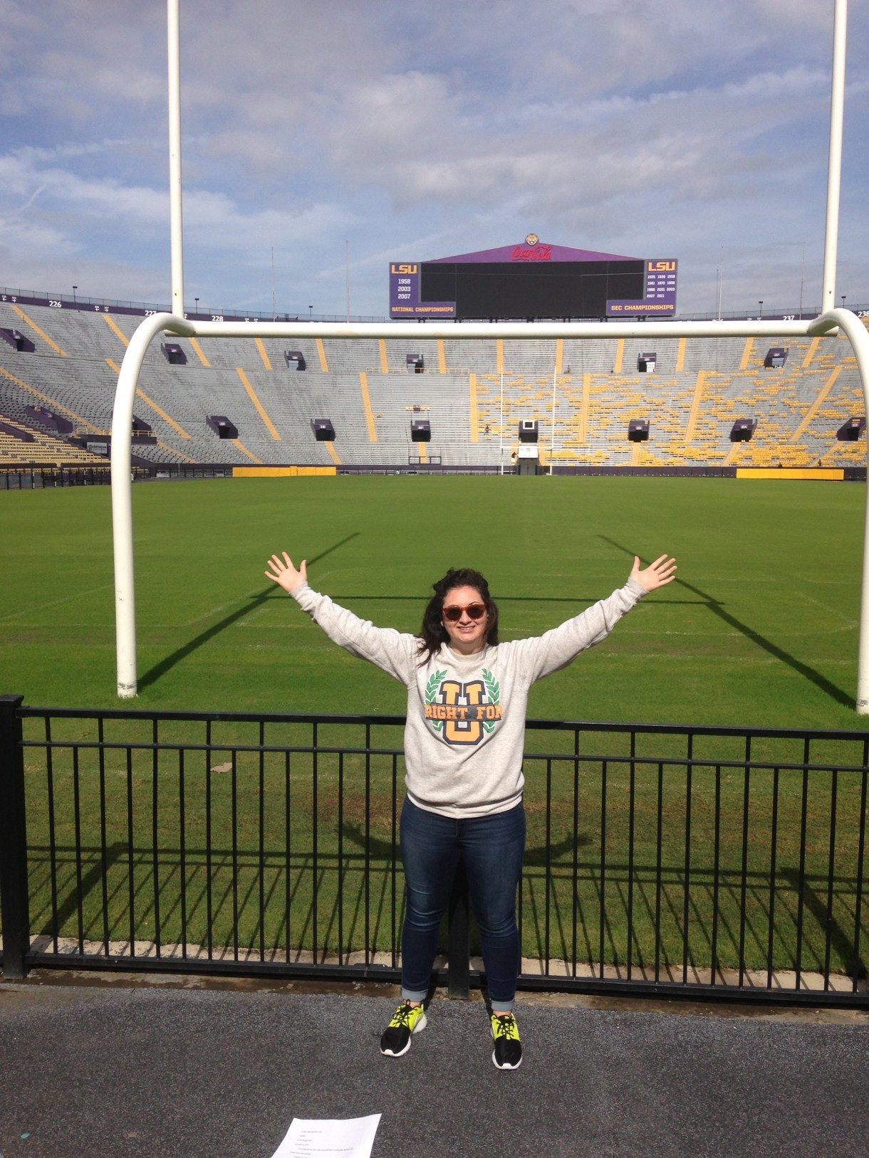 As the saying goes, "it never rains in Tiger Stadium." Photo by author.