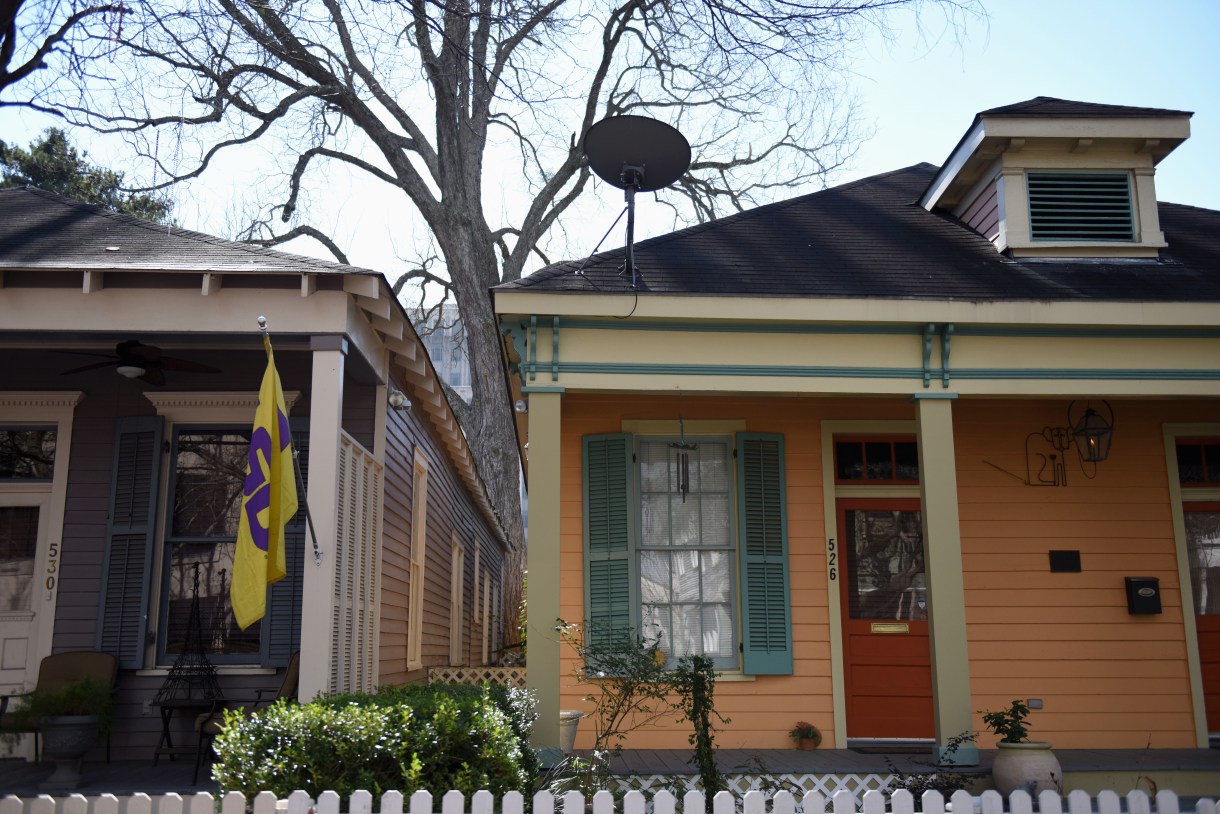 Spanish Town Historic District is home to pastel painted old homes with charm, and the neighborhood pride of its residents is unmatched. Photo by Lauren Duhon.