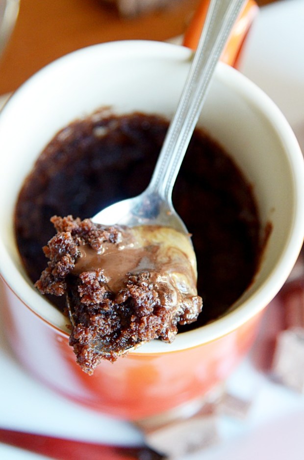 Peanut Butter Chocolate Lava Mug Cake