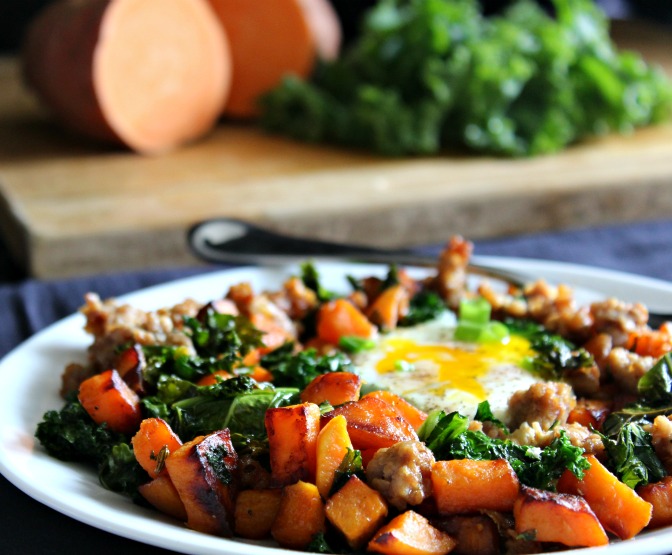 Sweet-Potato-Sausage-Hash-with-Kale-Paleo-and-whole30