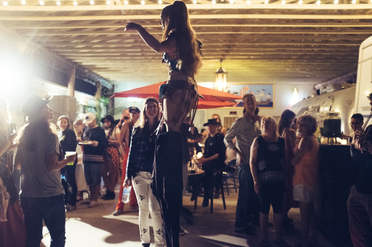 Dinner with a dancer and a band with an incredible violinist