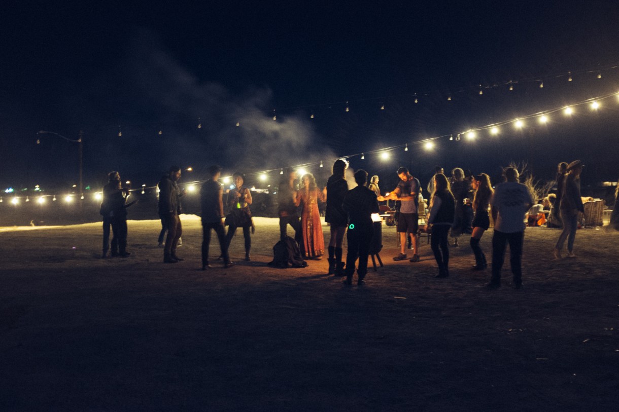 The party continued all night