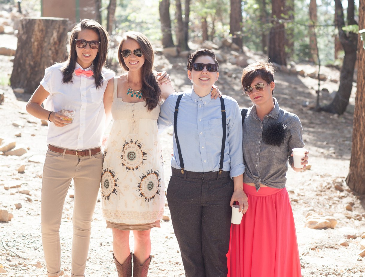 Alex Vega w/Mary, AB Chao and Mal Blum, A-Camp 2015. Angelus Oaks, CA.