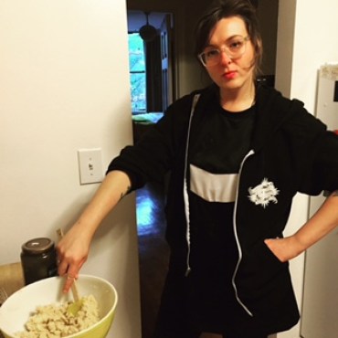 We already fucked this up, but look what a babe Kate is with a mixing bowl.