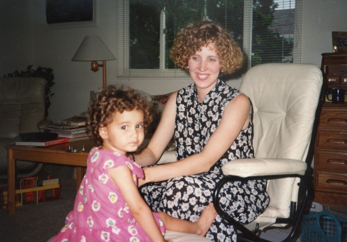 Kayla and Elizabeth and curls