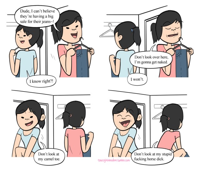 The greatest trans girl comic of all time, from Trans Girl Next Door.