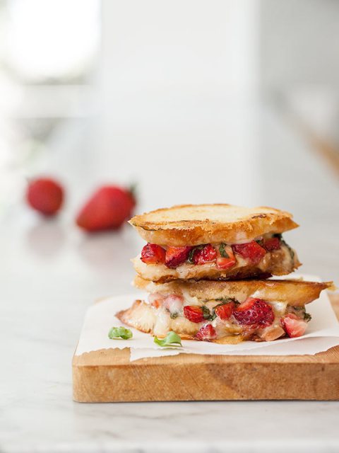 Strawberry Bruschetta Grilled Cheese