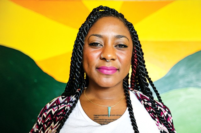 A portrait of Alicia Garza, co-founder of Black Lives Matter
