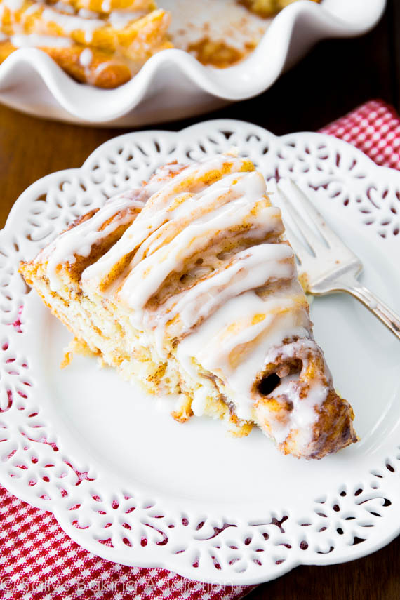 Giant Cinnamon Roll Cake.