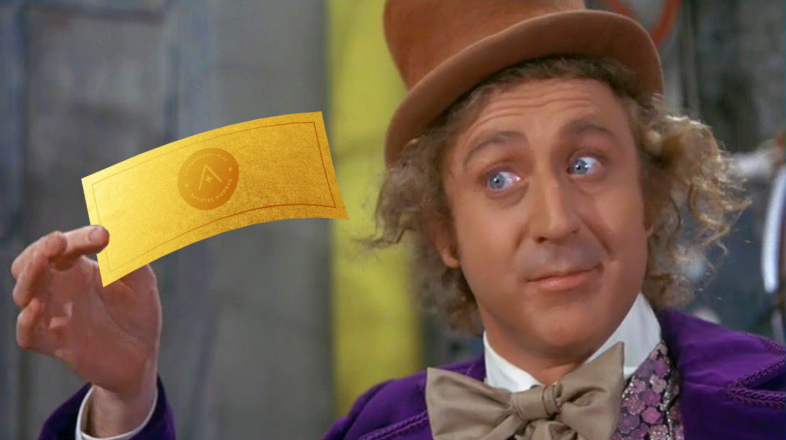 gene wilder has a golden ticket a+