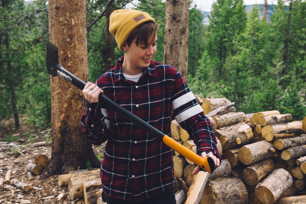 and I learned how to chop wood