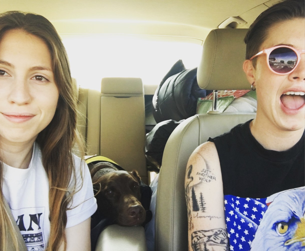 Hitting the road.