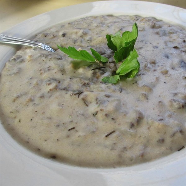 Cream of Mushroom Soup via Allrecipes