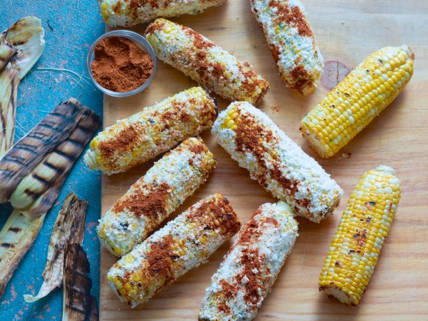 Grilled Corn on the Cob with Lime Butter via Cooking Channel