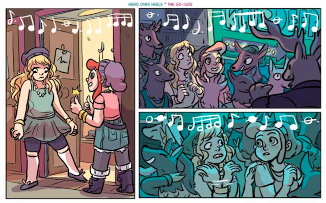Lumberjanes at Klub Deer by Shannon Watters and Casey Pietsch in the Boom!Box 2015 Mixtape