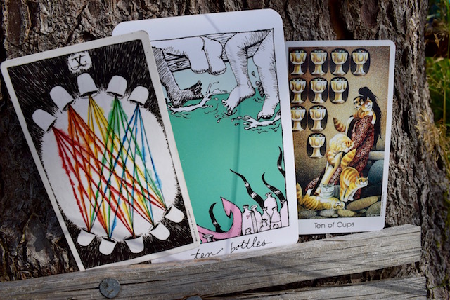 The Wild Unknown Tarot, the Collective Tarot, the Tarot of the Cat People