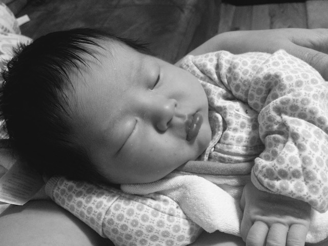 FINALLY asleep, taken a week ago in the height of a fussy evening