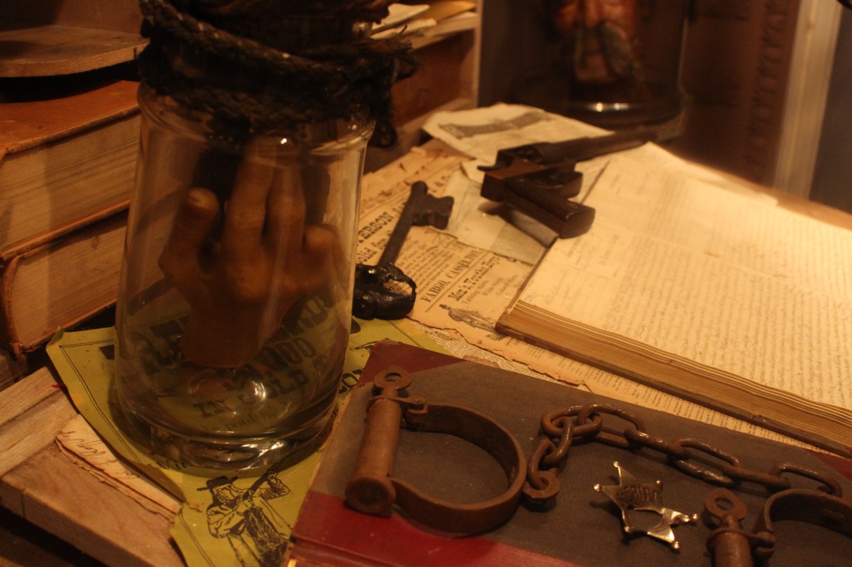 why is this hand in a jar??