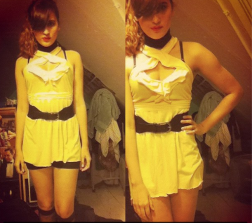 I whipped up this Sally Jupiter costume in approx two hours. Also, SORRY FOR THE HORRIBLE FILTERS. THE YEAR WAS 2012 AND I LIVED IN A POORLY LIT ATTIC