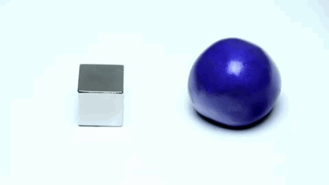 A magnet and magnetic putty. Via Steve Bartlett.