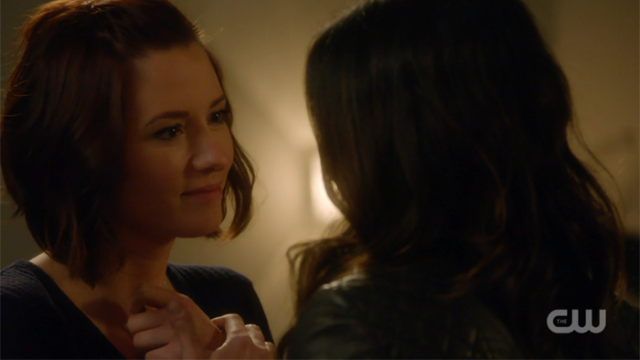 Alex smiles at Maggie