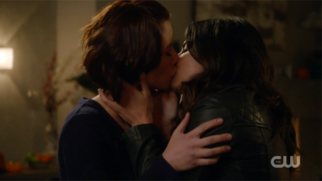 Maggie kisses Alex.