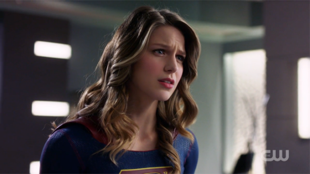 Kara furrows her brow at Lena.