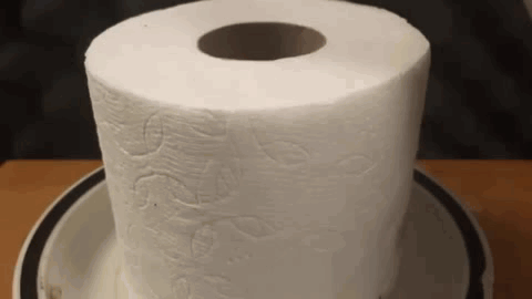 Sulphuric acid on toilet paper. Via Watch It Melt.