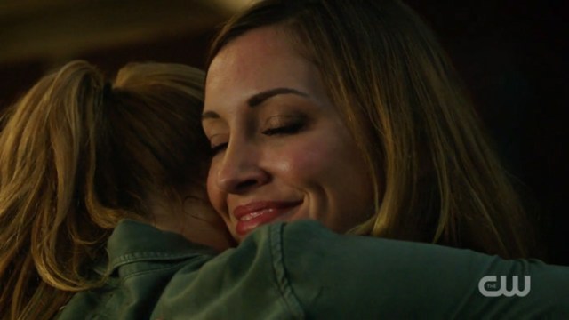 Laurel hugs Sara