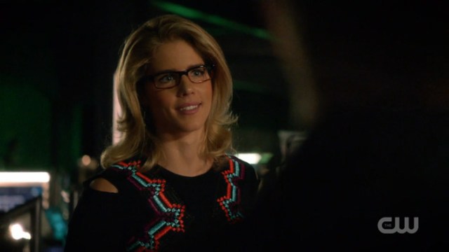 Felicity with her hair down 