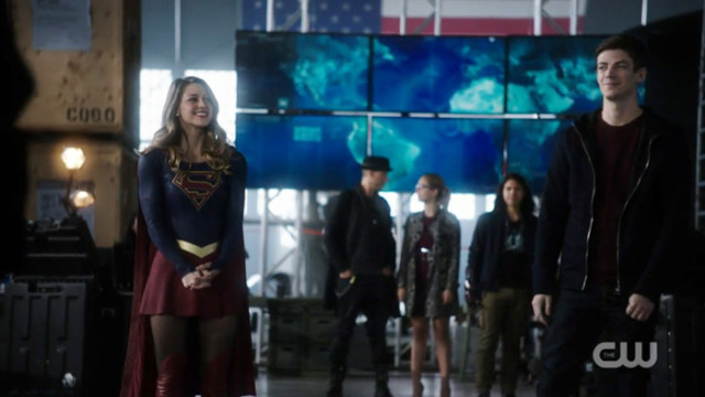 Kara smiles at new friends