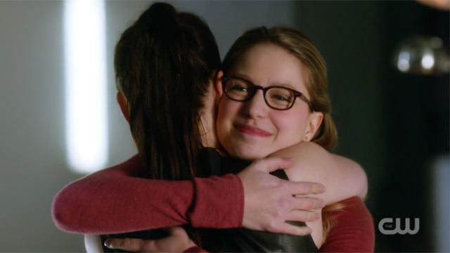 Kara hugs Lena 