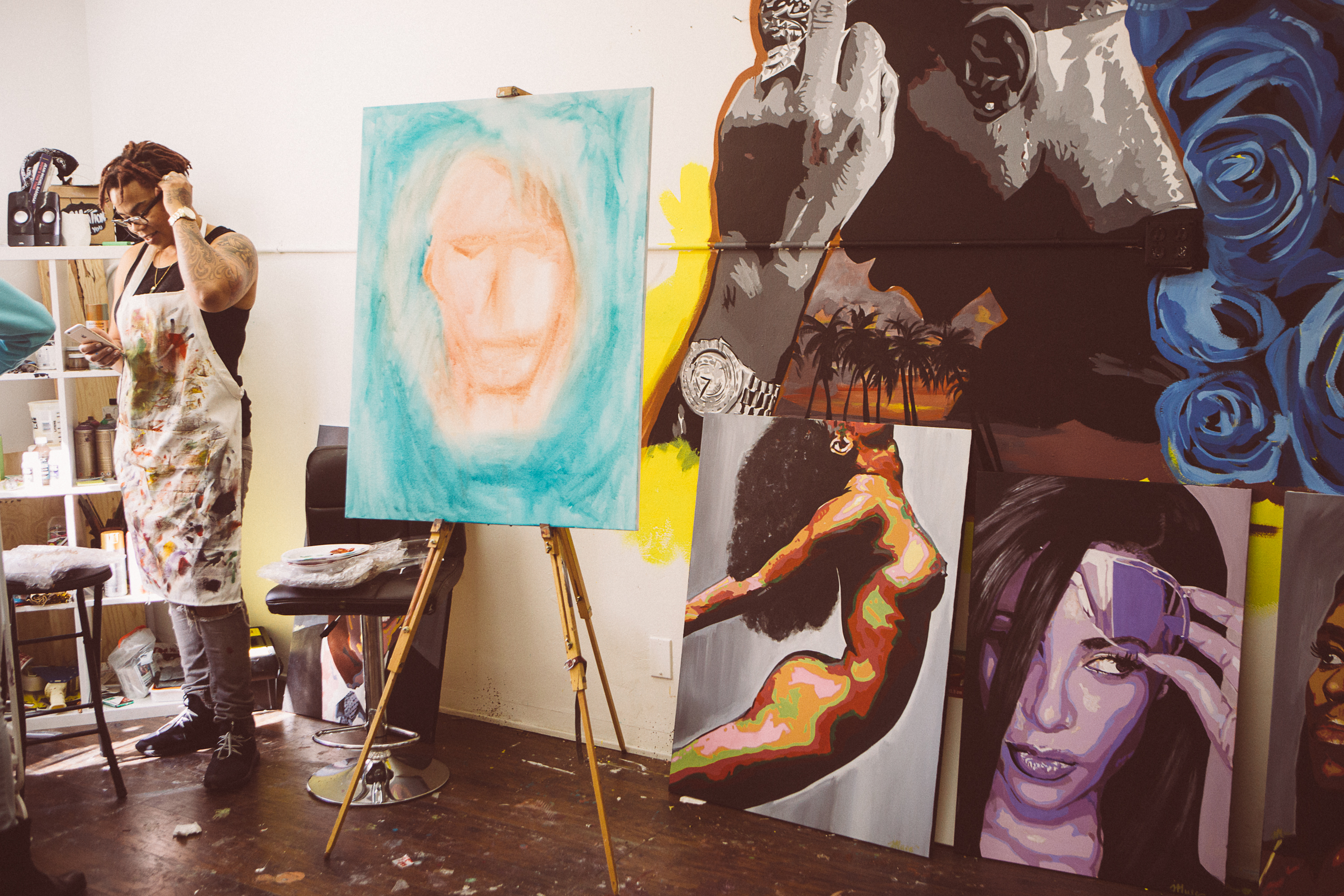 Day in the Life: In the Studio With Artist Madam Muse | Autostraddle
