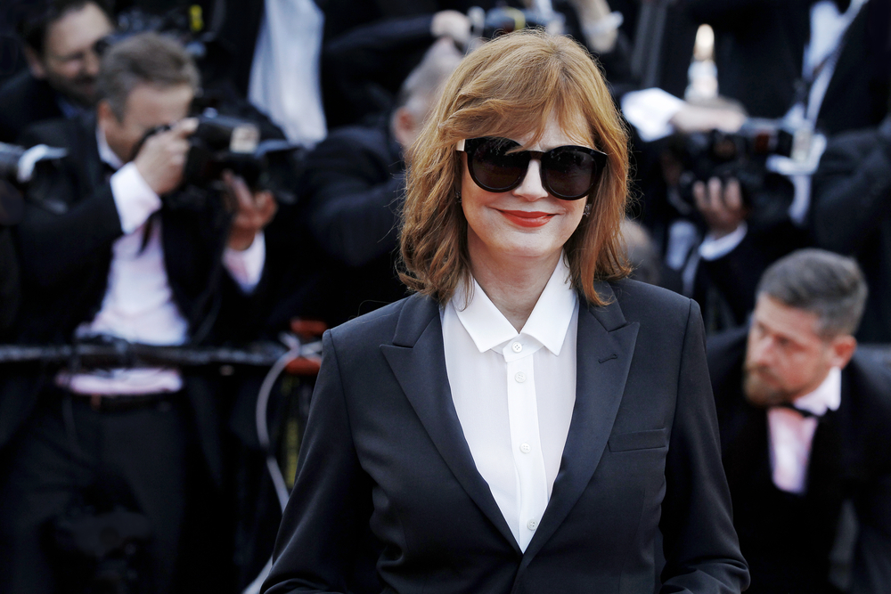 CANNES, FRANCE - MAY 11: Susan Sarandon attends the 'Cafe Society' premiere during the 69th Cannes Film Festival on May 11, 2016 in Cannes