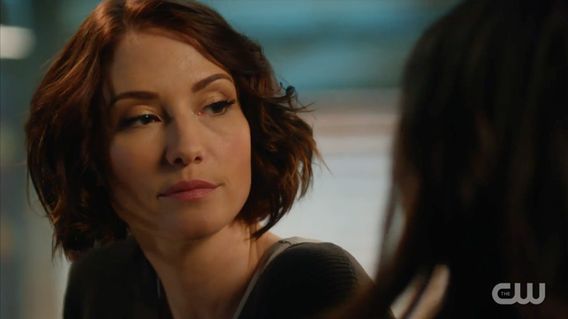 Alex looks suspicious at the thought of Maggie with a grenade