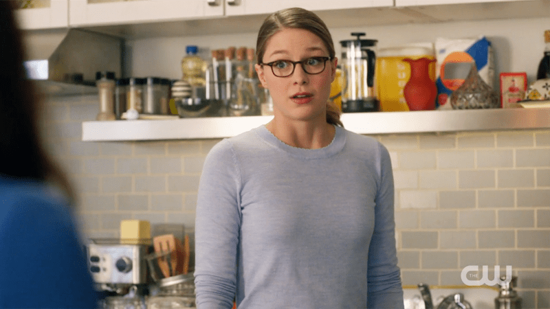 kara looks surprised at the mention of lena's ex