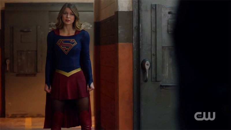 Supergirl stands tall and firm 
