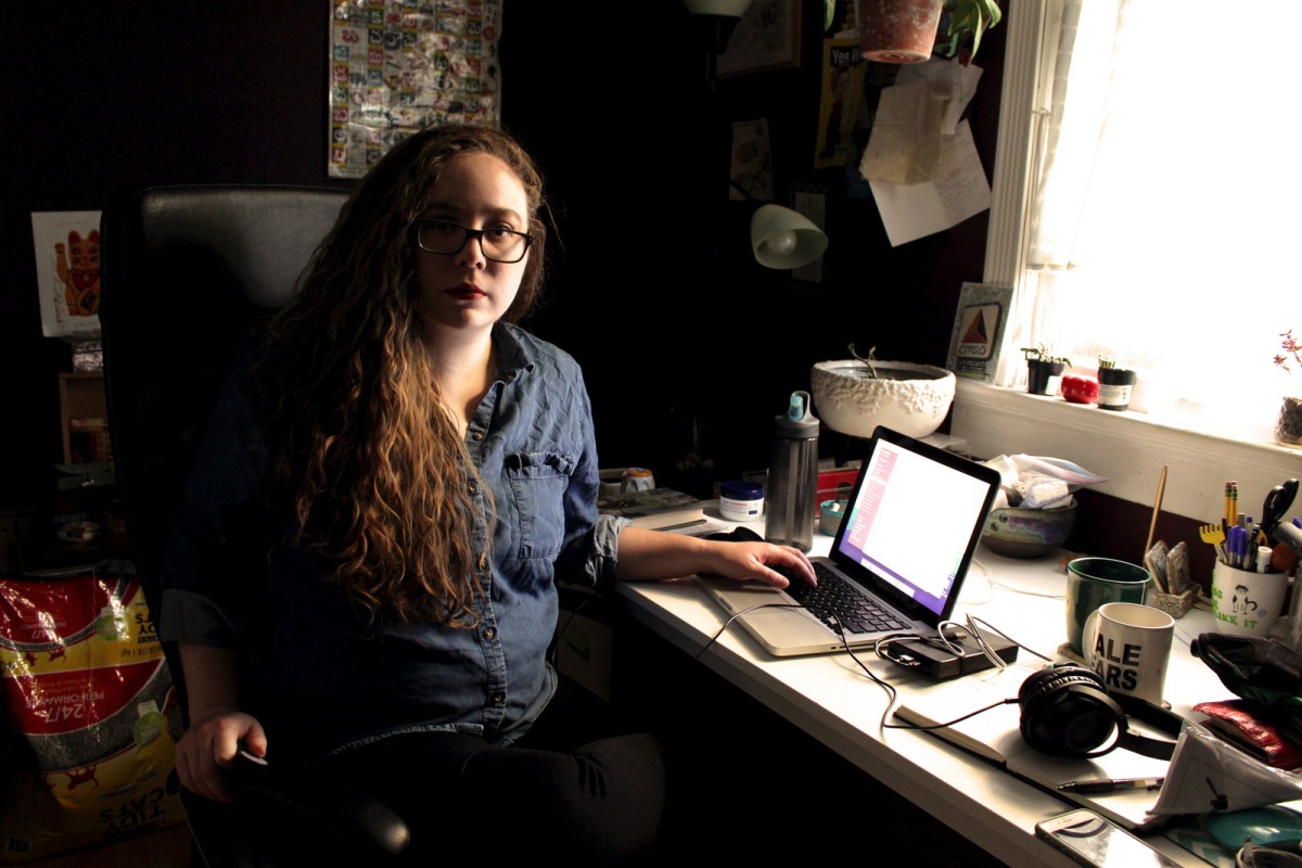 Rachel at her Desk - 2017