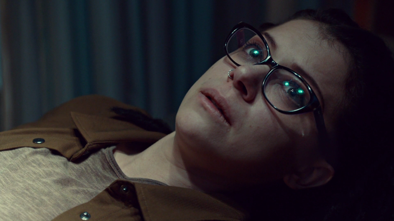 Cosima cries a tear of relief; she's finally sure she's going to be okay