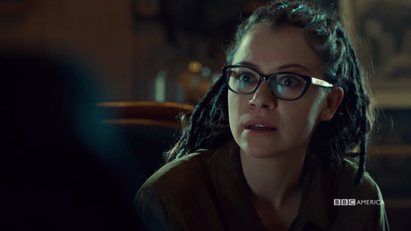 Cosima looks fascinated by PT