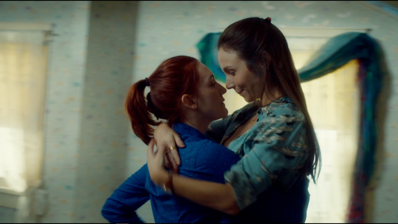 Nicole lifts Waverly up to carry her to the bed and it's BEAUTIFUL