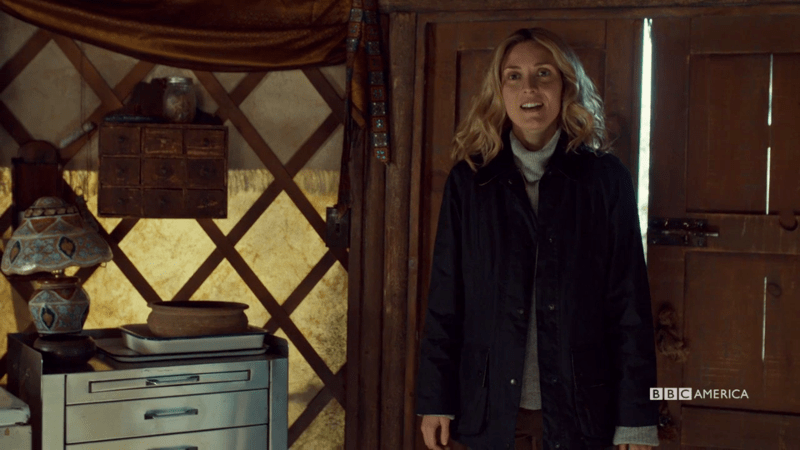 Delphine is smiling so big