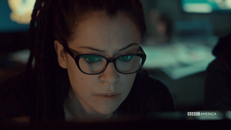 Cosima looks hella stressed