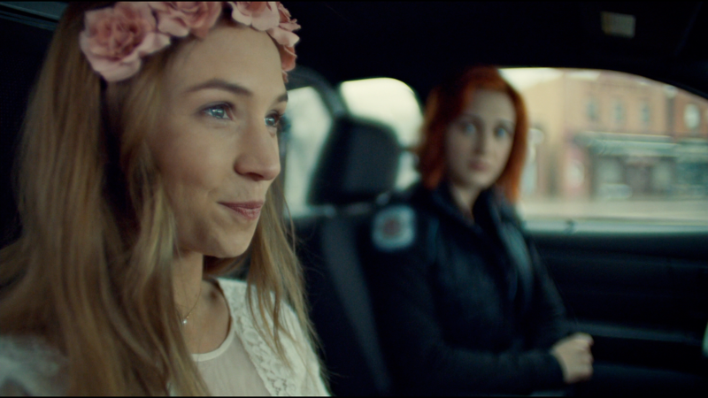 Waverly smirks shyly as she compliments Nicole