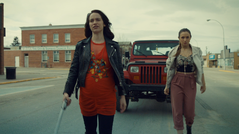 Wynonna and Waverly look ready to fight the widow