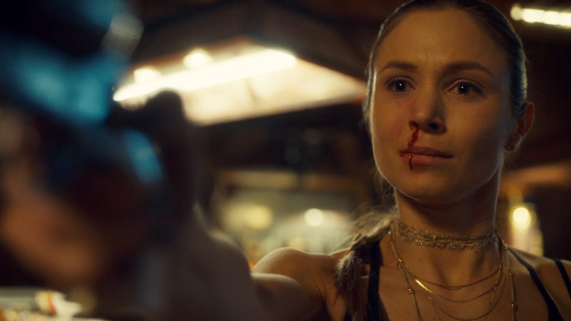 Waverly looks so upset as she points Peacemaker