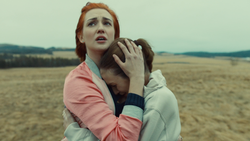 Nicole holds Waverly while she cries